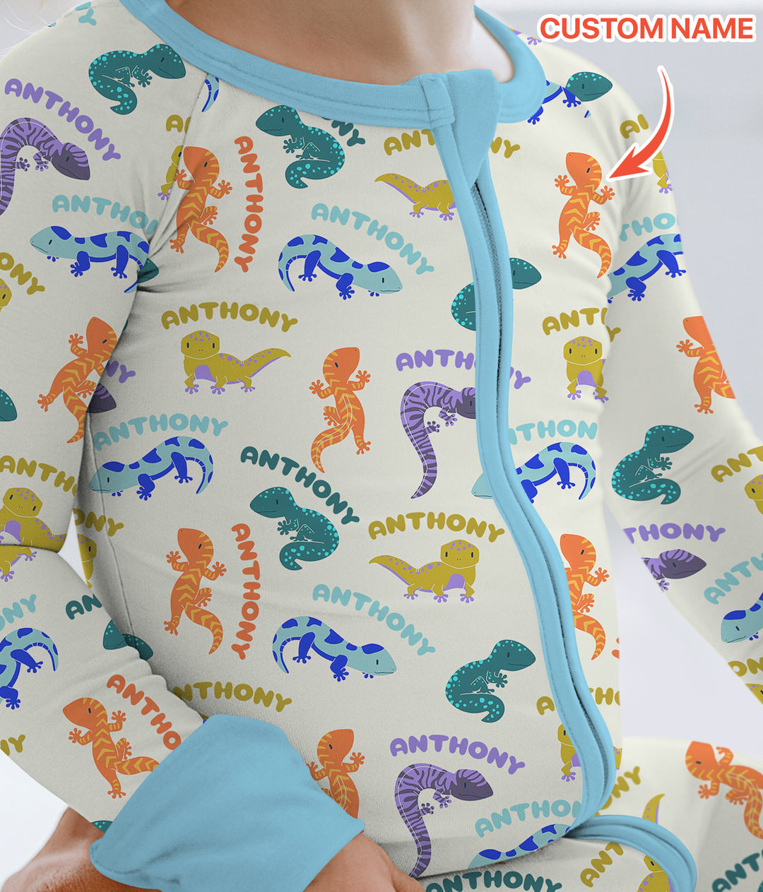 Custom Name Little Salamander Convertible Zippy