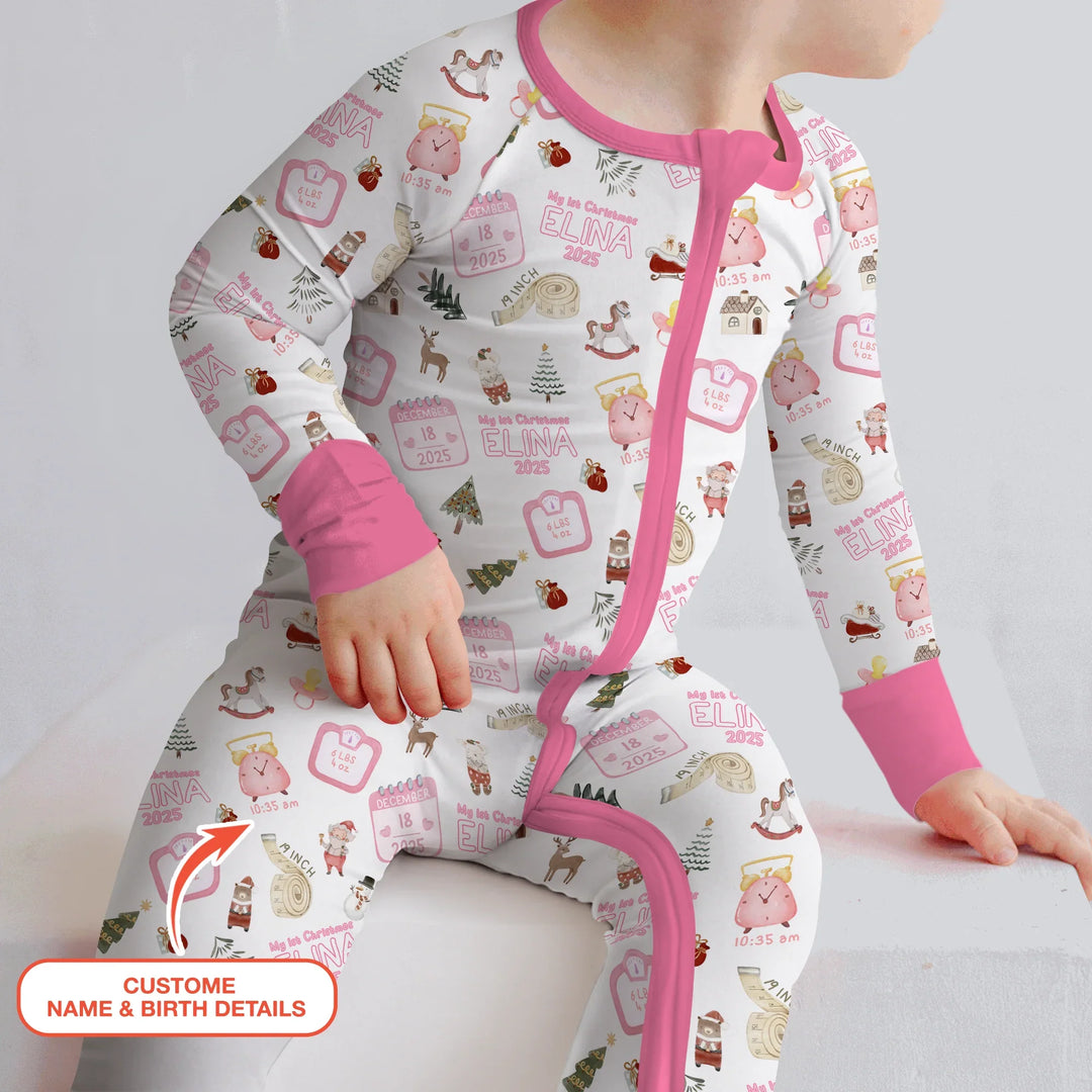 Personalized Baby's First Christmas Convertible Zippy