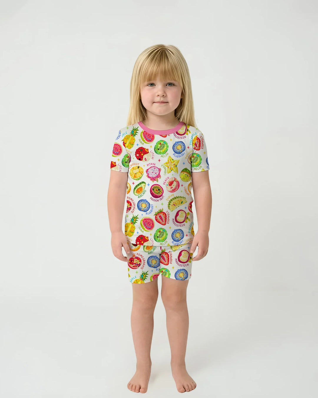 Conjunto de pijama de dos piezas de bambú Juicy World de manga corta y pantalones cortos