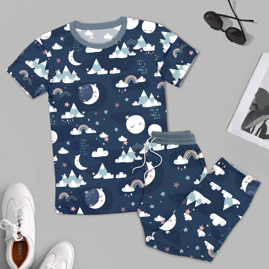 Blue To the Moon & Back Bamboo Outfit for Men – Cool and Relaxed