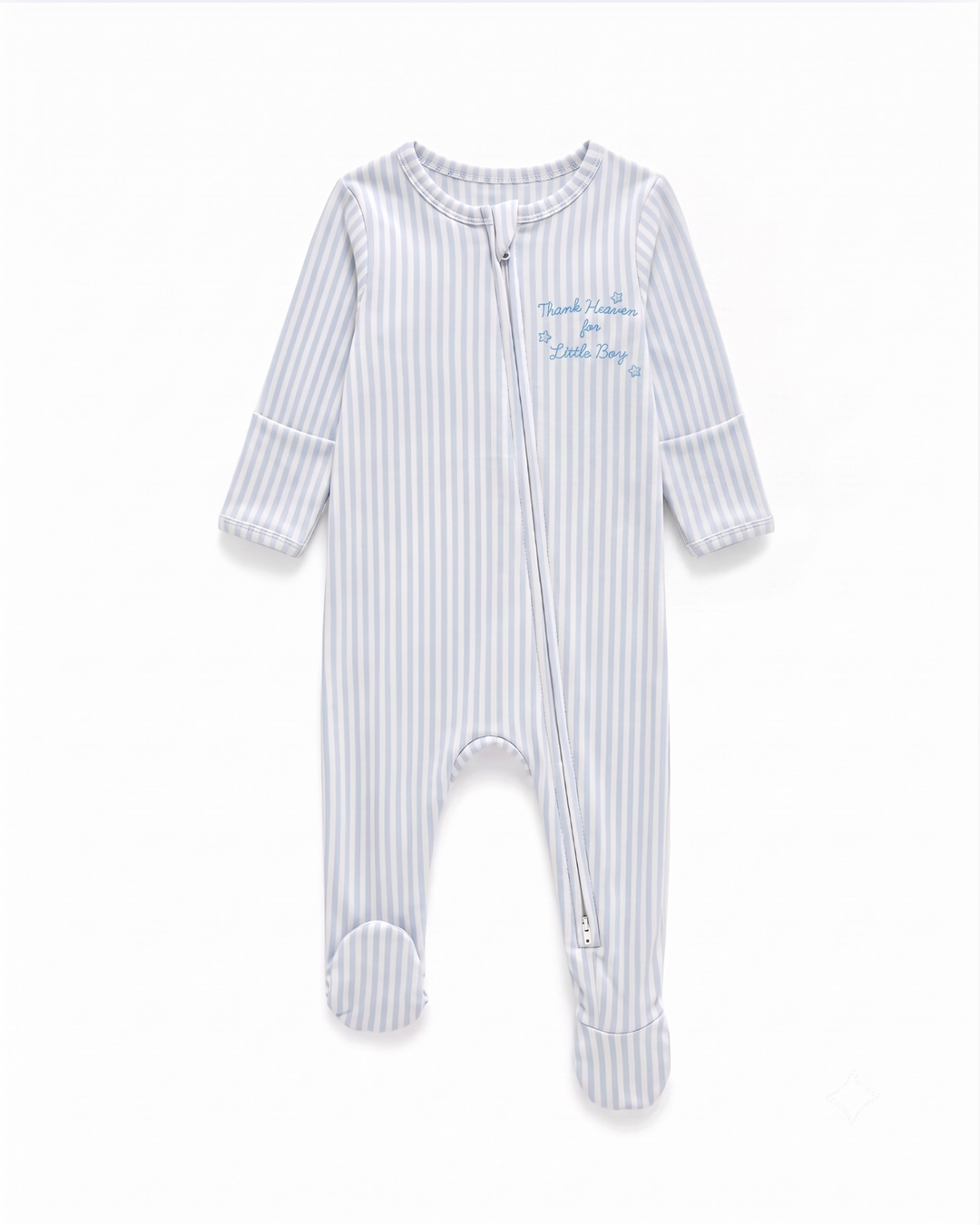 Gerippte Babykleidung mit individuellem Foto - Weich &amp; Skizzenhaft