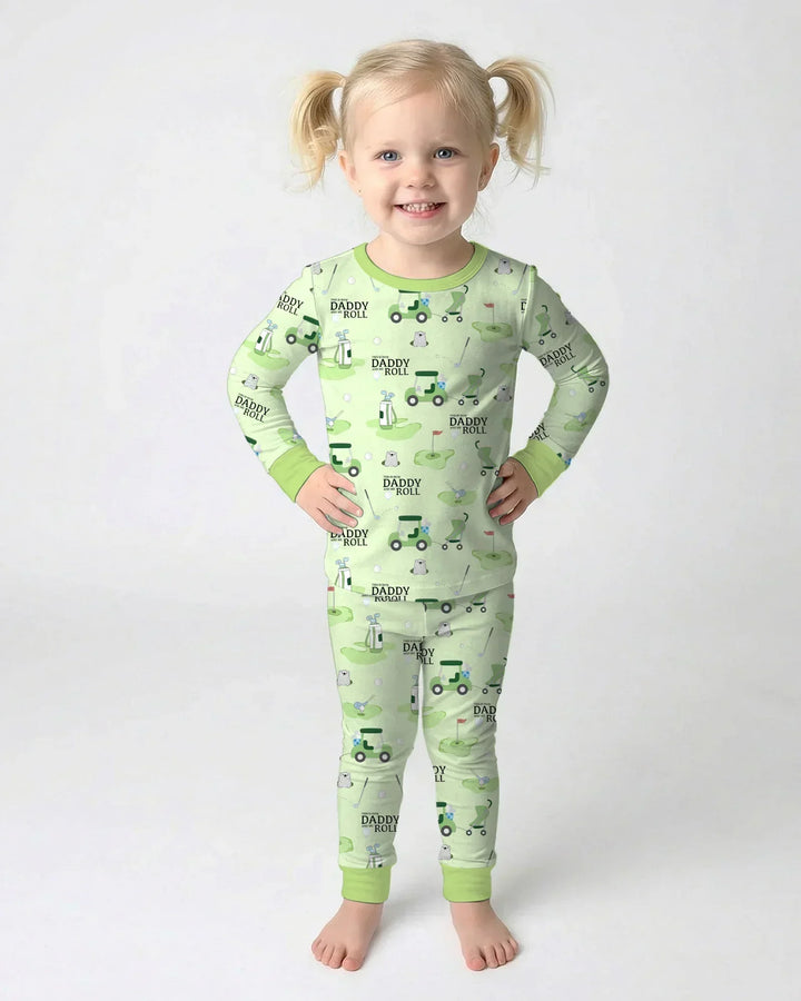 Daddy Golf Team Two Piece Long Sleeve Pajama Set