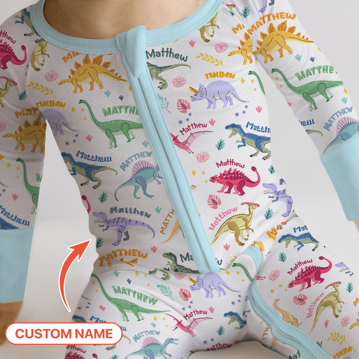 Dino Roar Custom Name Convertible Zippy