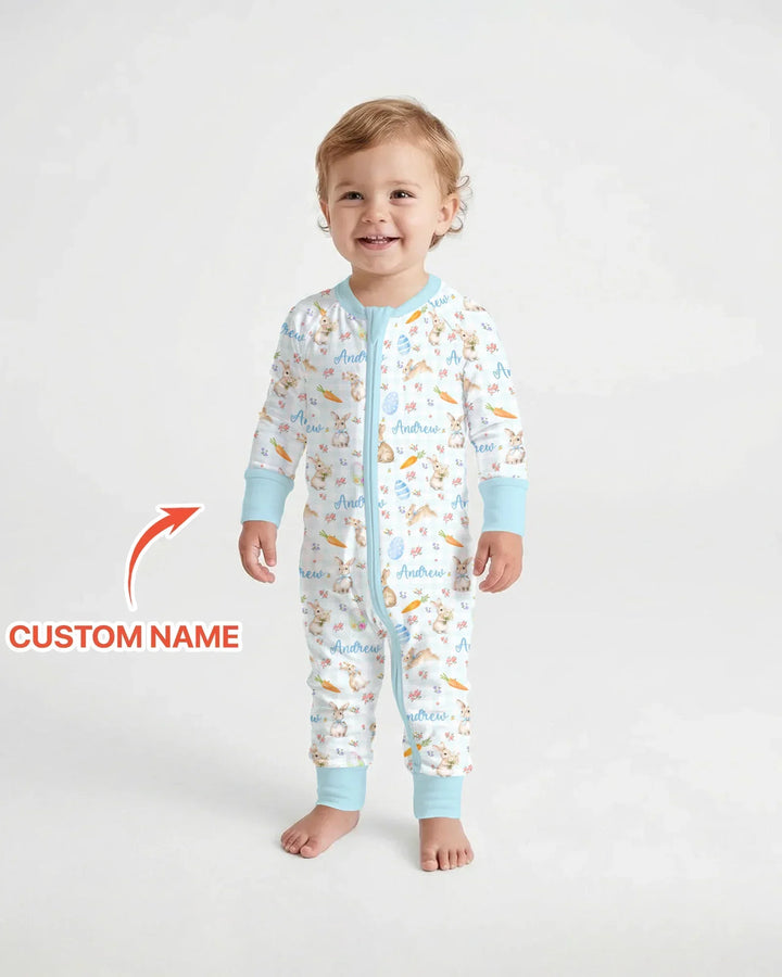 Custom Name Bunny Garden Convertible Zippy