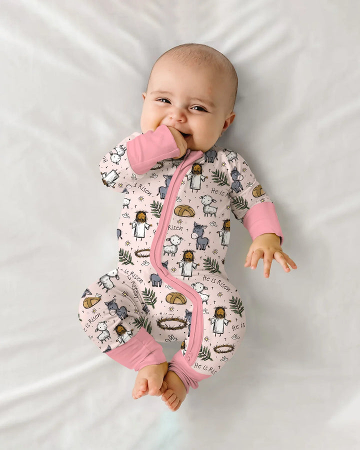 He Is Risen Easter Family Matching Convertible Zippy