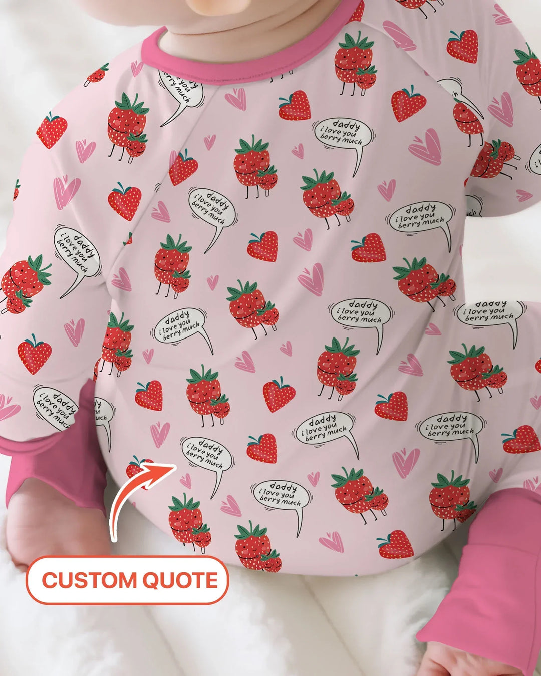 Gerippte Babykleidung mit individuellem Foto - Weich &amp; Skizzenhaft