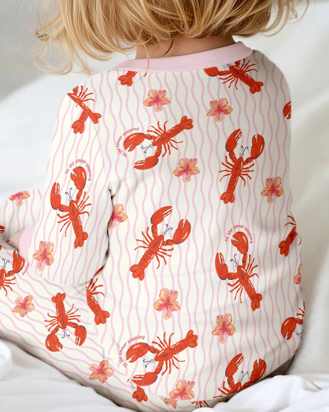 Crawfish Pinch Bamboo Two Piece Long Sleeve Pajama Set