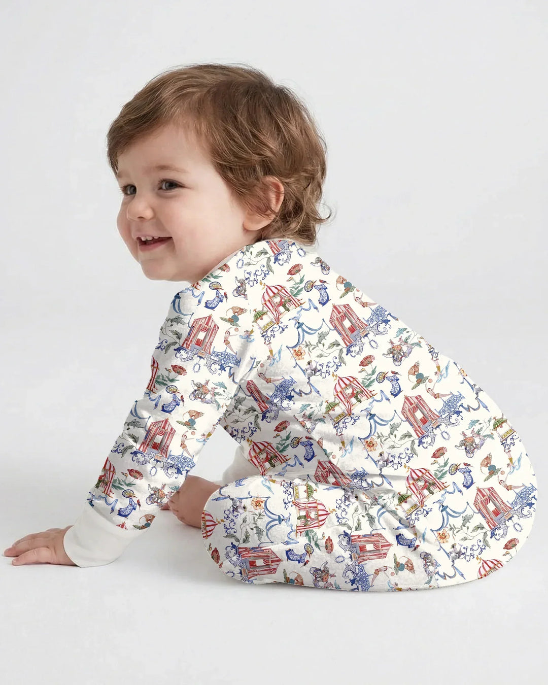 Vintage Lousiana Circus Toile Family Matching Bamboo Convertible Zippy