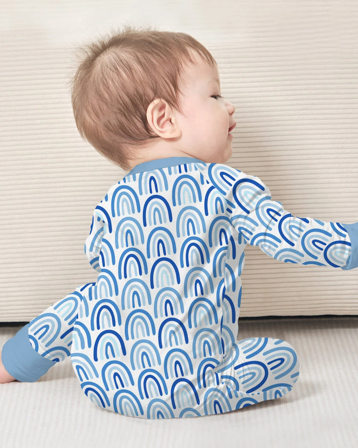 Sky Blue Rainbows Bamboo Convertible Zippy
