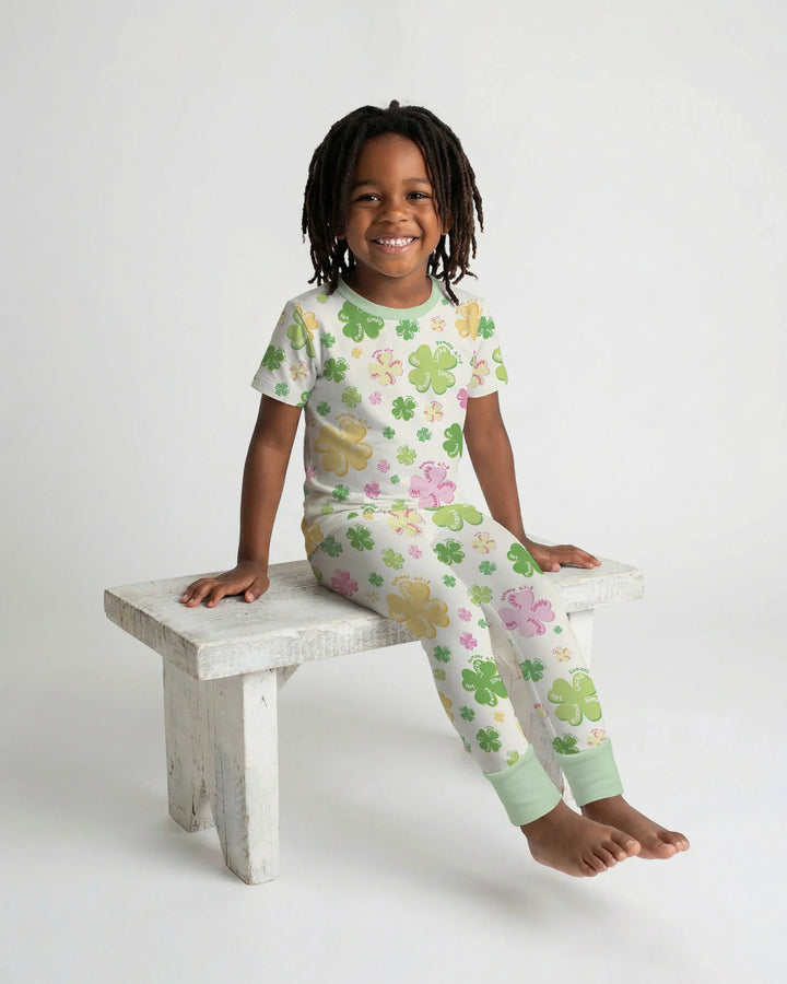 Zweiteiliges, kurzärmliges Pyjama-Set mit Marienkäfern