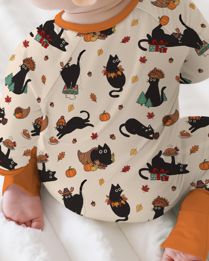 Black Cat Cozy Season Bamboo Convertible Zippy
