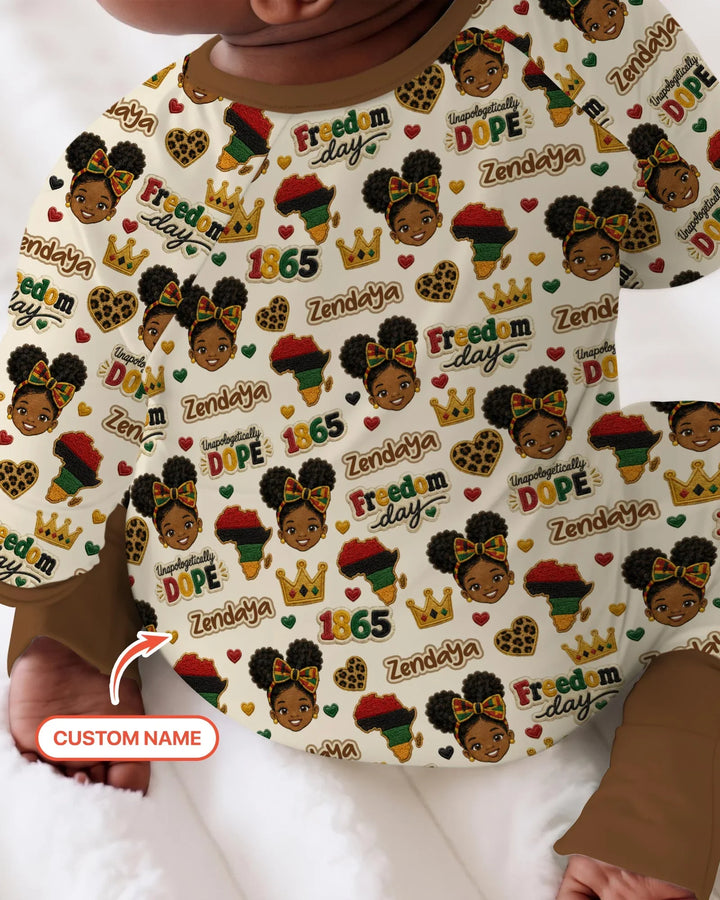 Custom Name Juneteenth Unapologetically Dope Bamboo Convertible Zippy