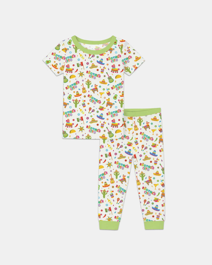 Zweiteiliges, kurzärmliges Pyjama-Set mit Marienkäfern