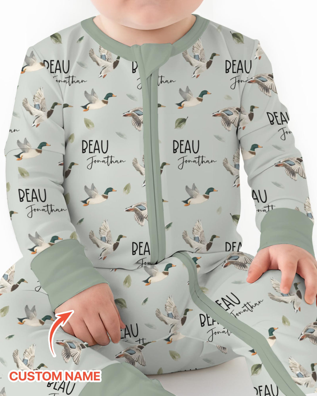 Custom Name Mallard Duck Convertible Zippy