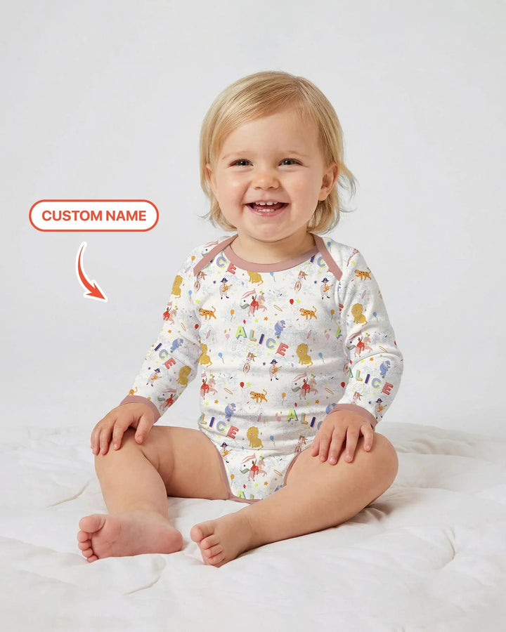 Gerippte Babykleidung mit individuellem Foto - Weich &amp; Skizzenhaft