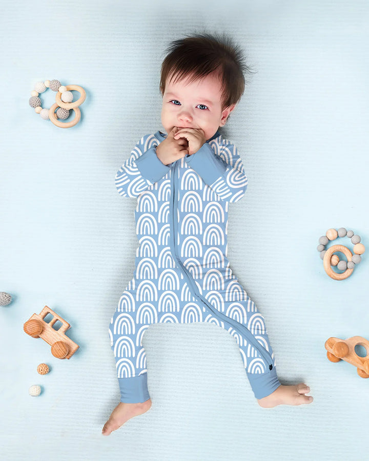Sky Blue Rainbows Bamboo Convertible Zippy