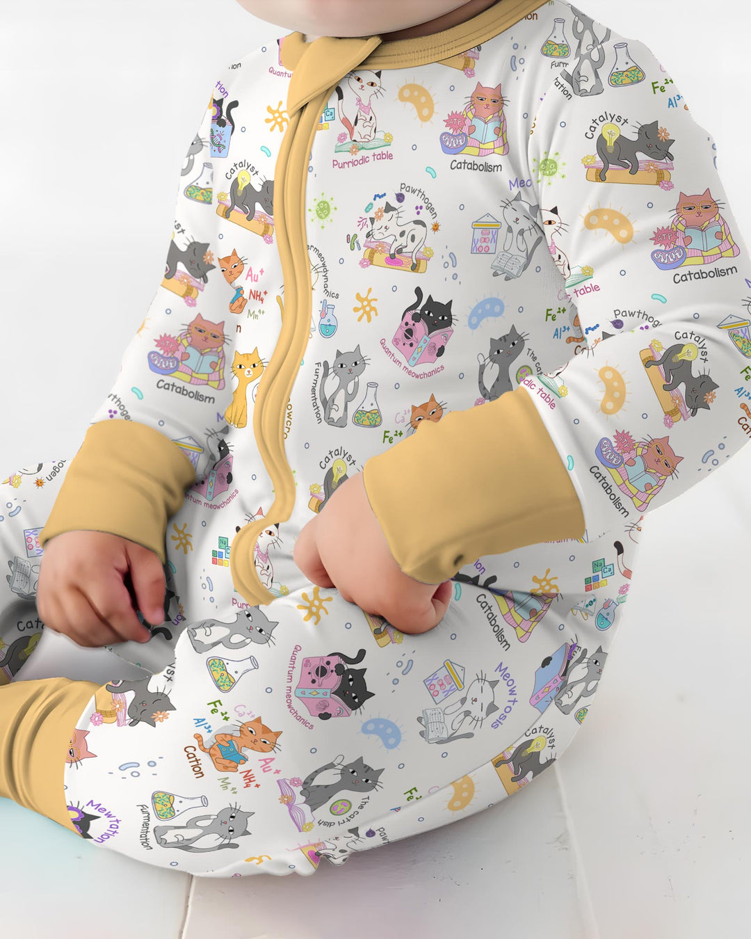 Gerippte Babykleidung mit individuellem Foto - Weich &amp; Skizzenhaft