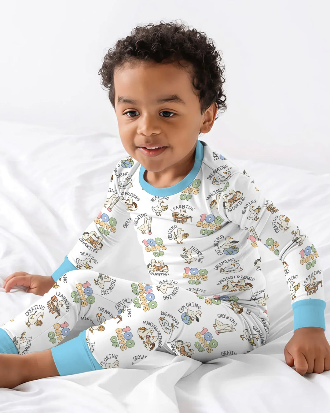 100 Days Of... Two Piece Long Sleeve Pajama Set