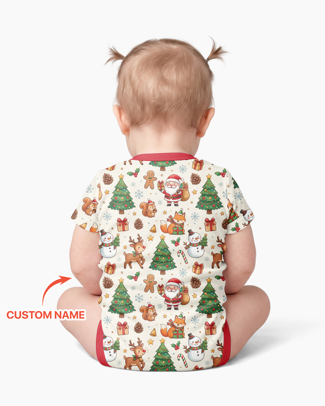 Custom Name When I Wake Up It's Will Be Christmas Bamboo Bodysuit