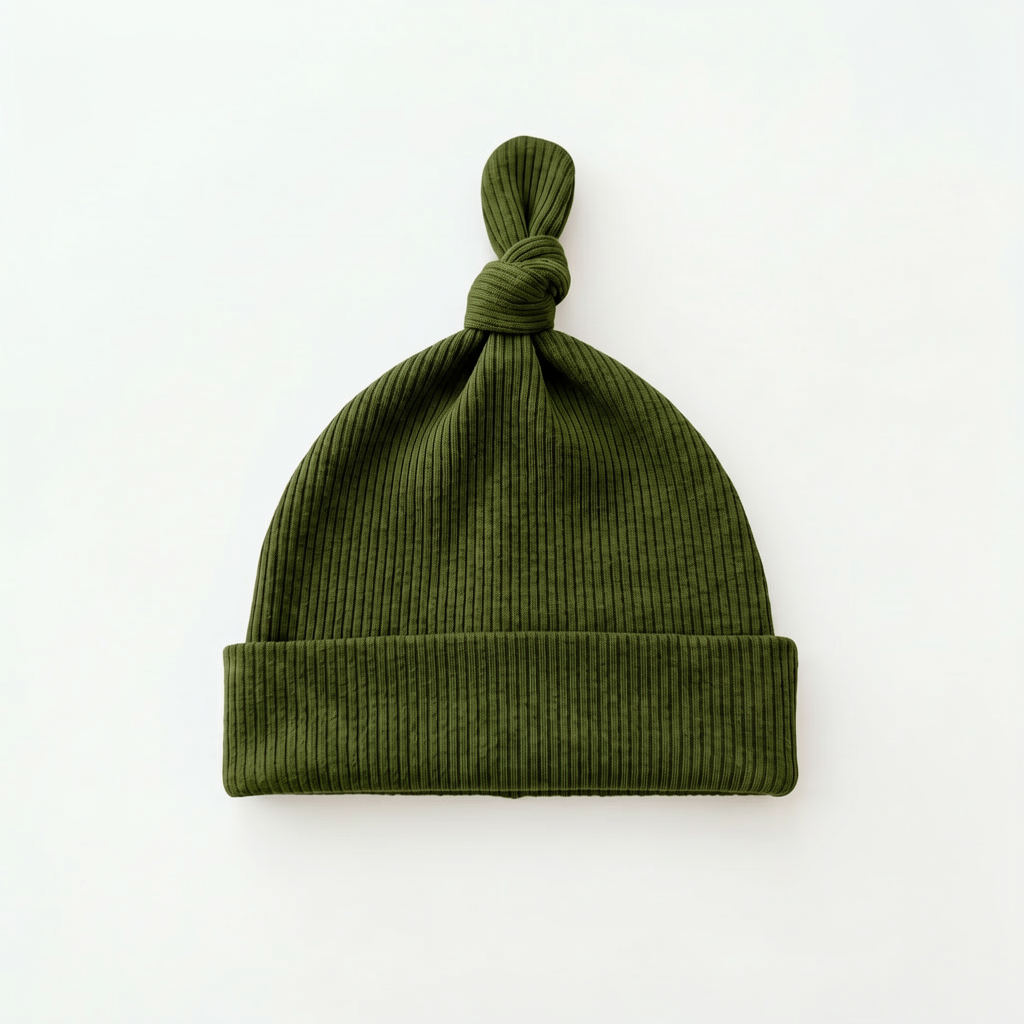 Ribbed Bamboo Knotted Hat