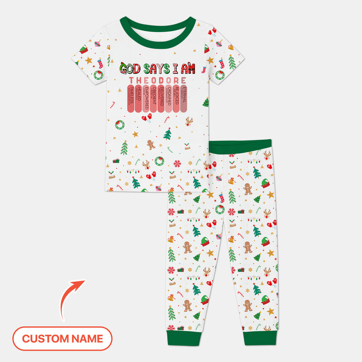 Zweiteiliges, kurzärmliges Pyjama-Set mit Marienkäfern