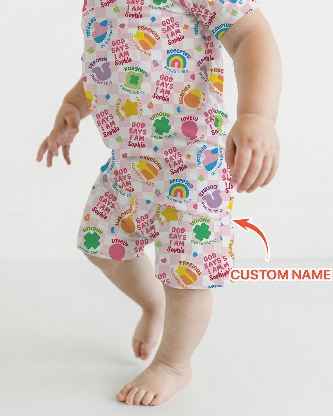 Zweiteiliges Pyjama-Set mit kurzen Ärmeln und Shorts im Sommer-Design