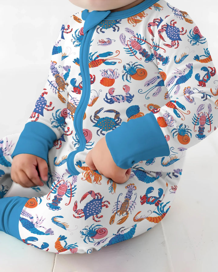 Crustacean Nation Family Matching Bamboo Convertible Zippy