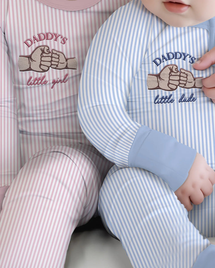 Embroidered Daddy's Little  Bamboo Convertible Zippy