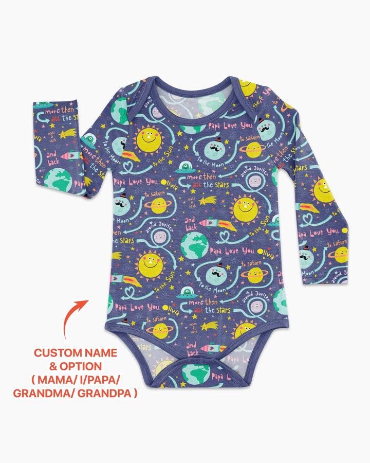 Love to the Moon and Back  Bamboo Bodysuit