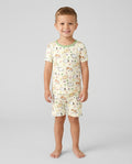 Guinea Pig Garden Bamboo Two Piece Short Sleeve Shorts Pajama Set