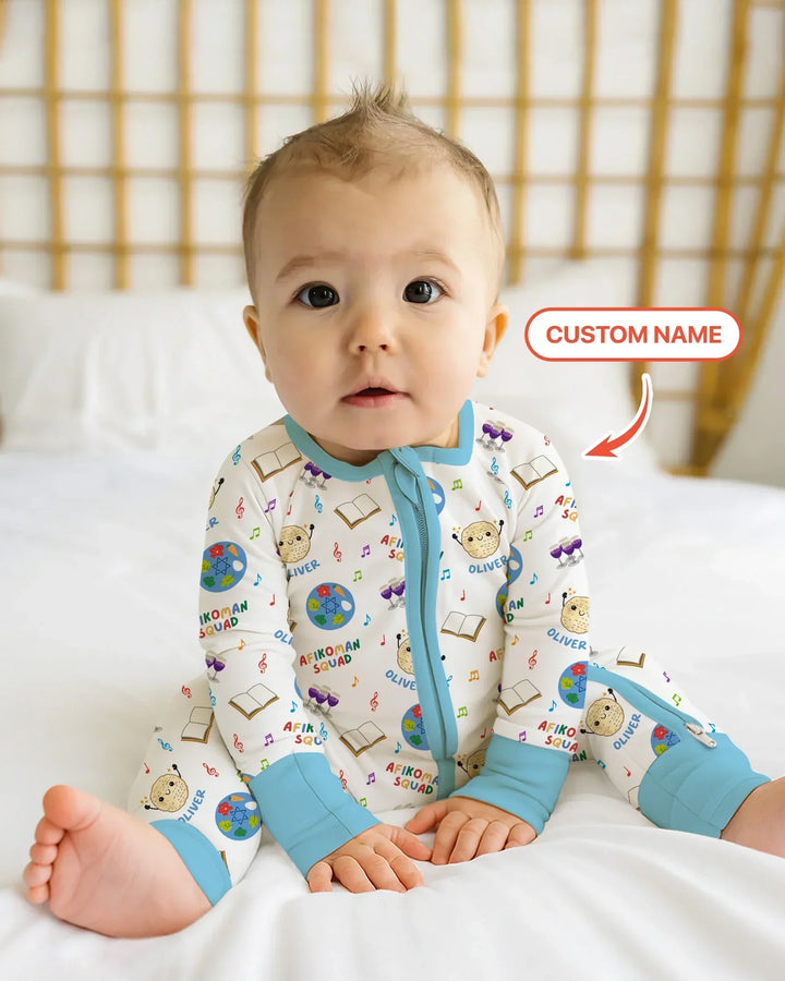 Gerippte Babykleidung mit individuellem Foto - Weich &amp; Skizzenhaft