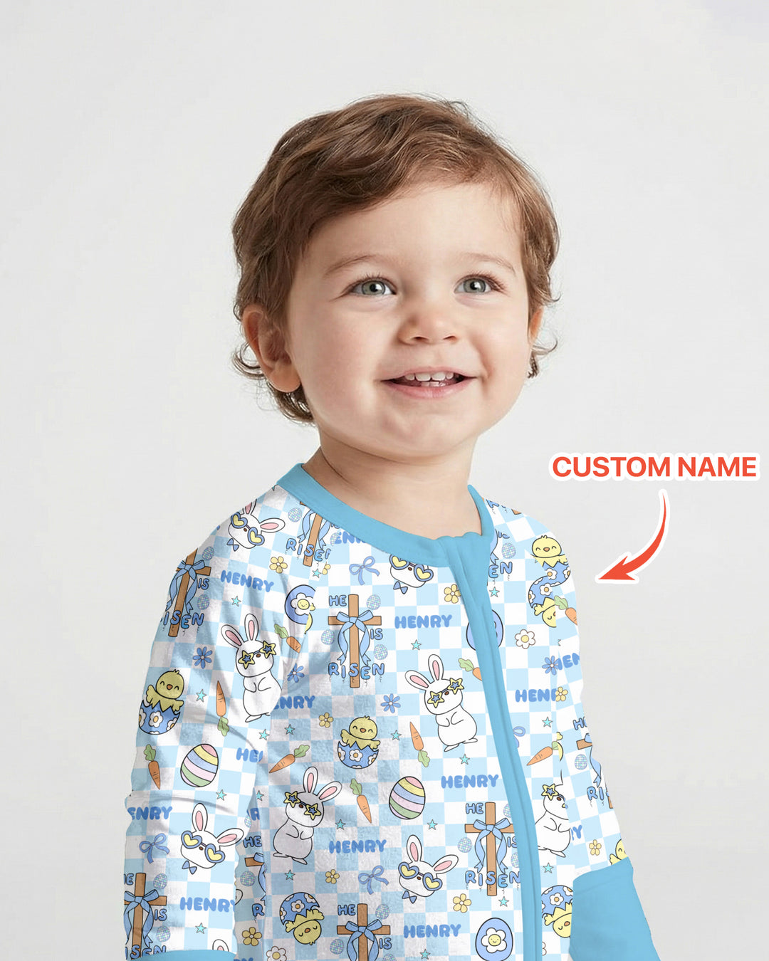 Custom Name Retro Easter Convertible Zippy