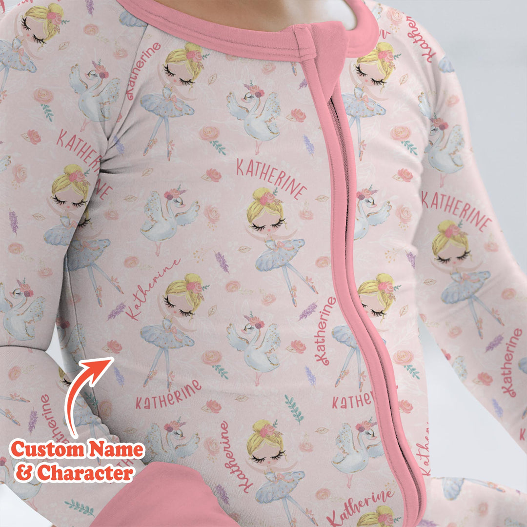 Custom Name Ballerina Doll Convertible Zippy