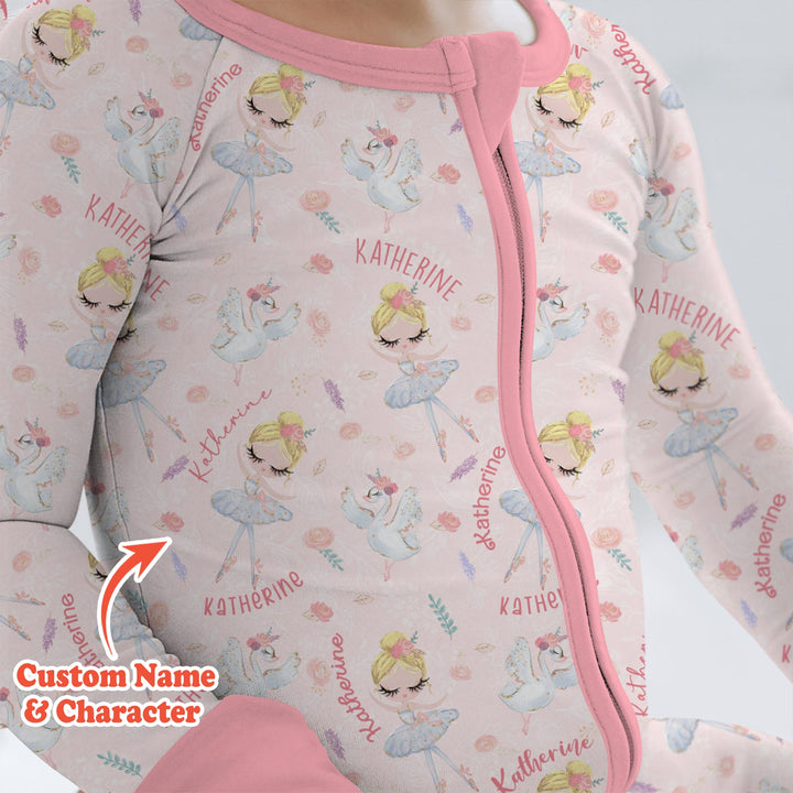 Custom Name Ballerina Doll Convertible Zippy