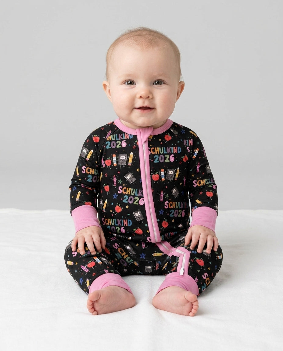 Gerippte Babykleidung mit individuellem Foto - Weich &amp; Skizzenhaft