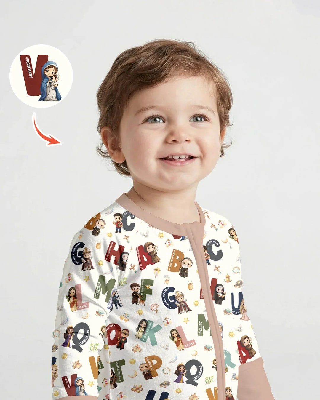 Catholic Saint ABCs Convertible Zippy