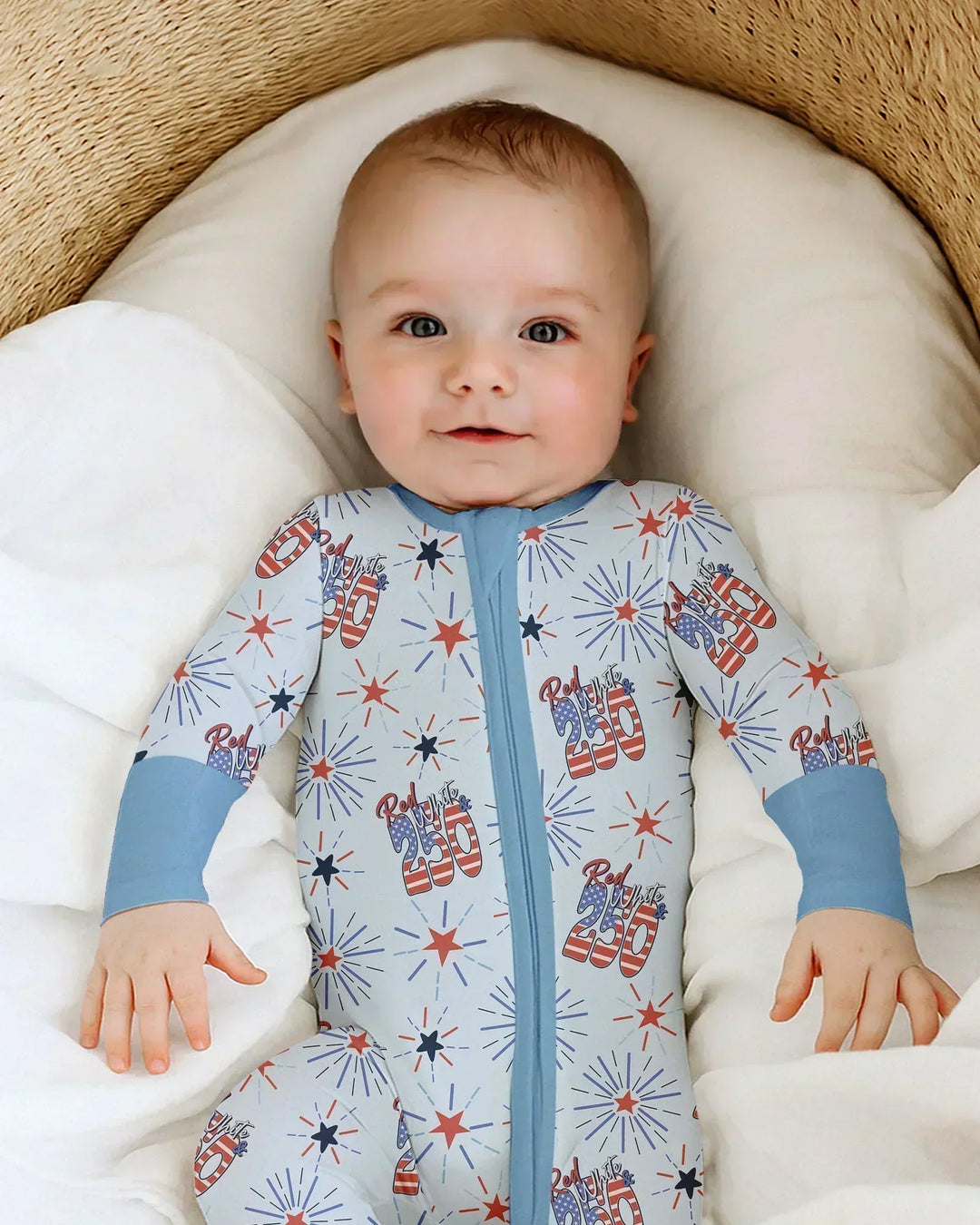 Red White and 250th Anniversary Bamboo Convertible Zippy