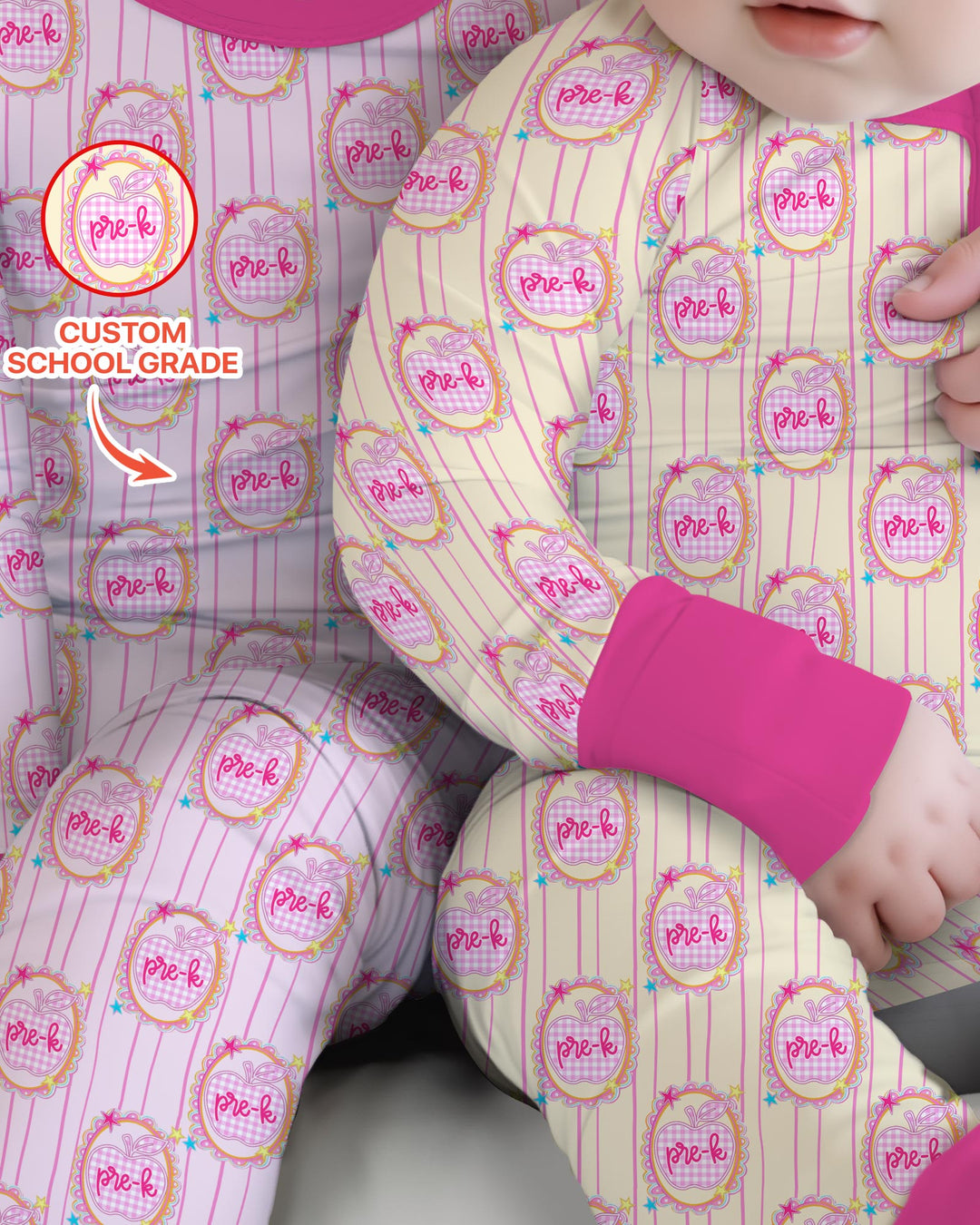 Gerippte Babykleidung mit individuellem Foto - Weich &amp; Skizzenhaft