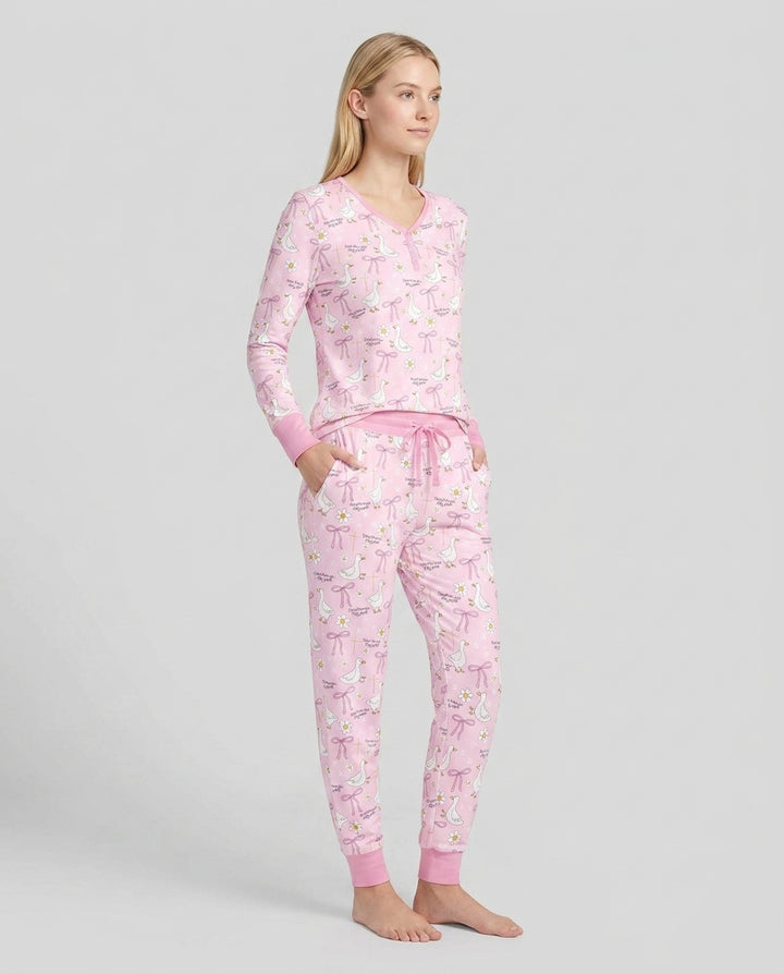 Vorlage Bambus Damen Pyjama Set