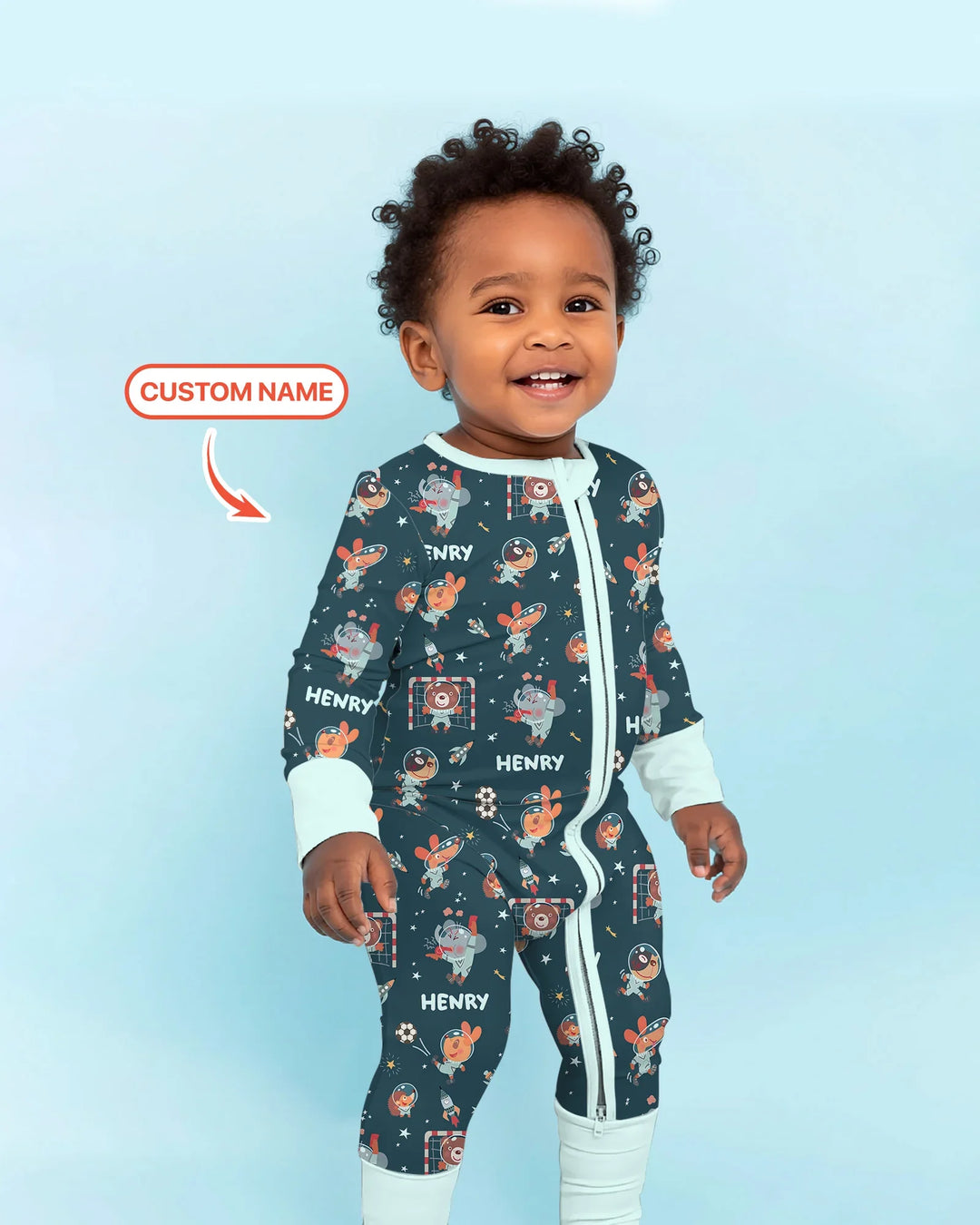 Space Soccer Bamboo Convertible Zippy