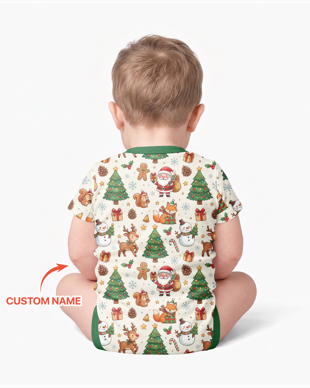 Custom Name When I Wake Up It's Will Be Christmas Bamboo Bodysuit