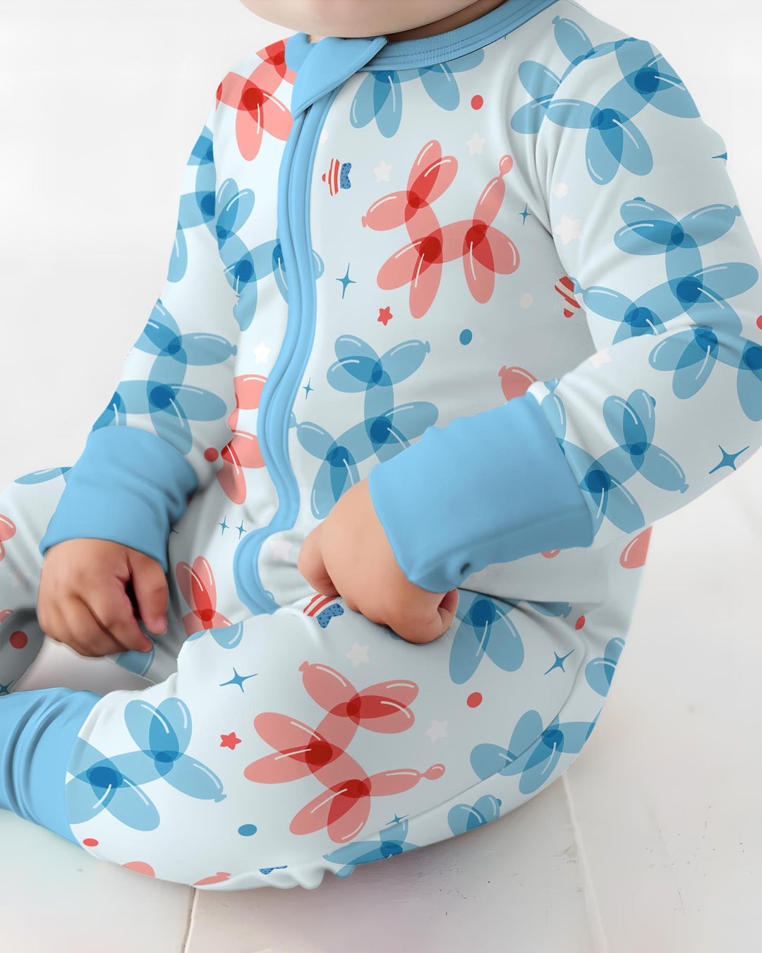 Gerippte Babykleidung mit individuellem Foto - Weich &amp; Skizzenhaft