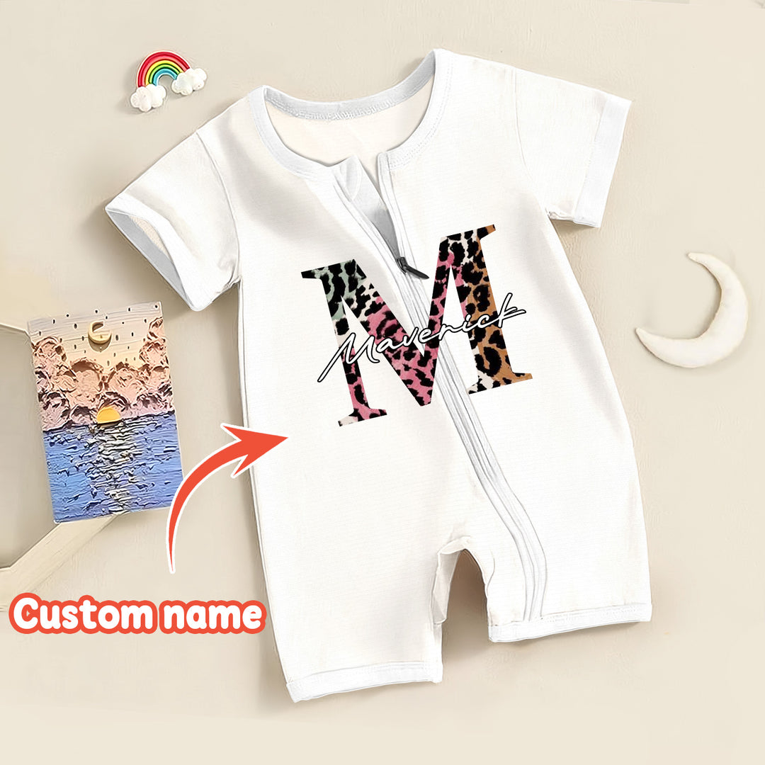 Custom Name Ribbed Baby Clothing - Soft & Sketchy