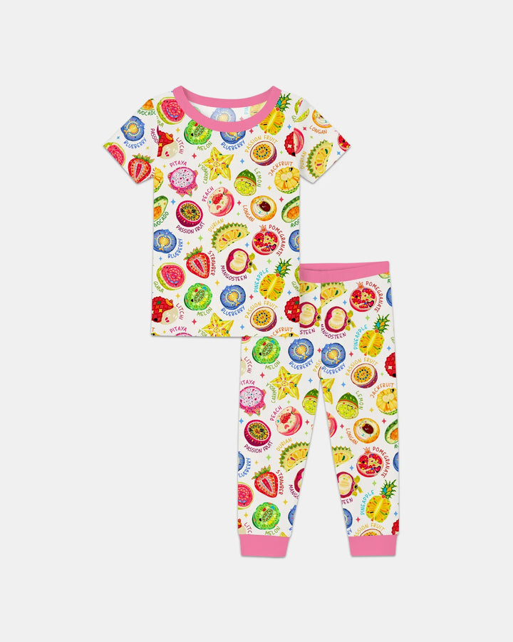 Conjunto de pijama de dos piezas de bambú Juicy World de manga corta