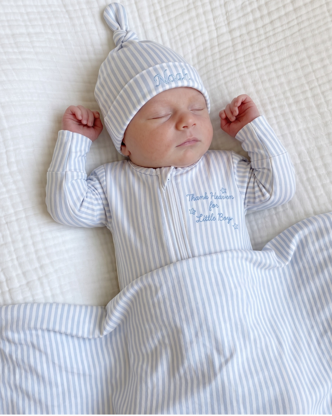 Gerippte Babykleidung mit individuellem Foto - Weich &amp; Skizzenhaft
