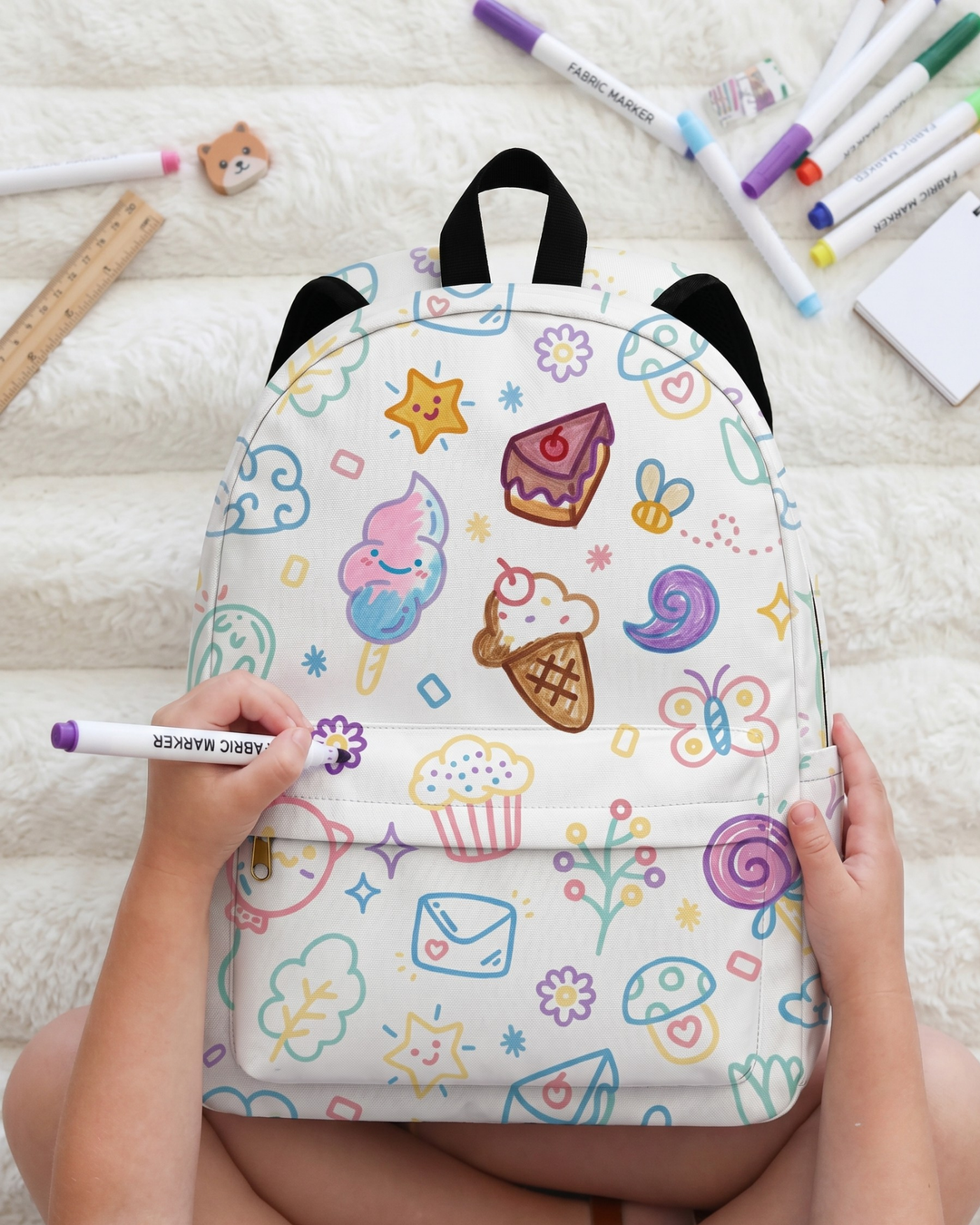 Little Sugar Garden Colorable Backpack