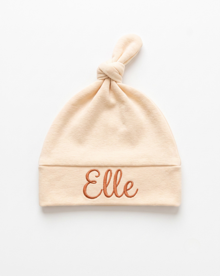 Personalized Pumpkin Gingham Appliqué Embroidered Embroidered Bamboo Hat