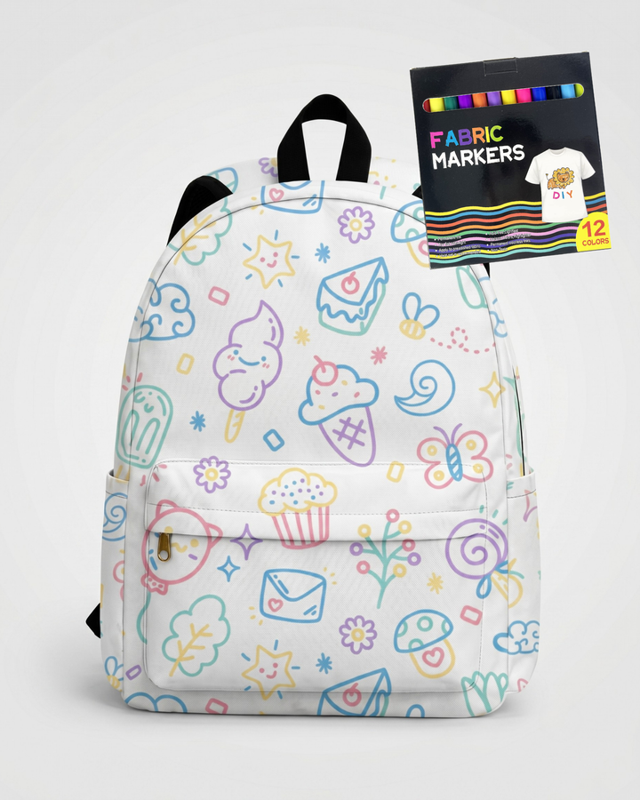 Little Sugar Garden Colorable Backpack