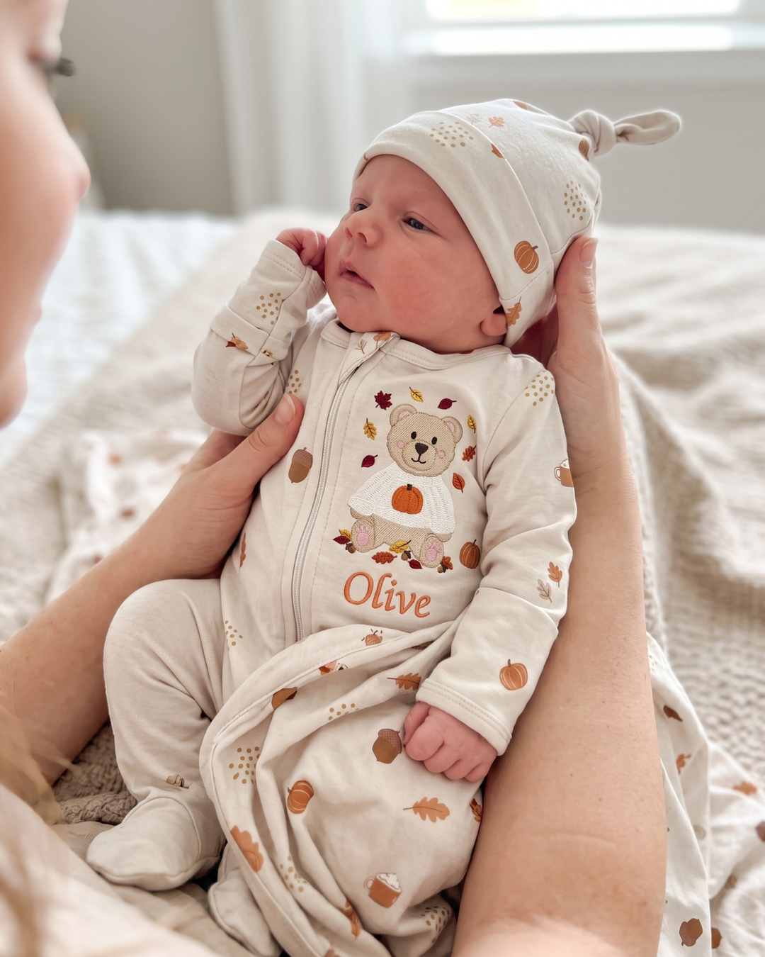 Gerippte Babykleidung mit individuellem Foto - Weich &amp; Skizzenhaft