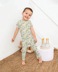 Whimsical Mallard Duck Bamboo Two Piece Short Sleeve Pajama Set